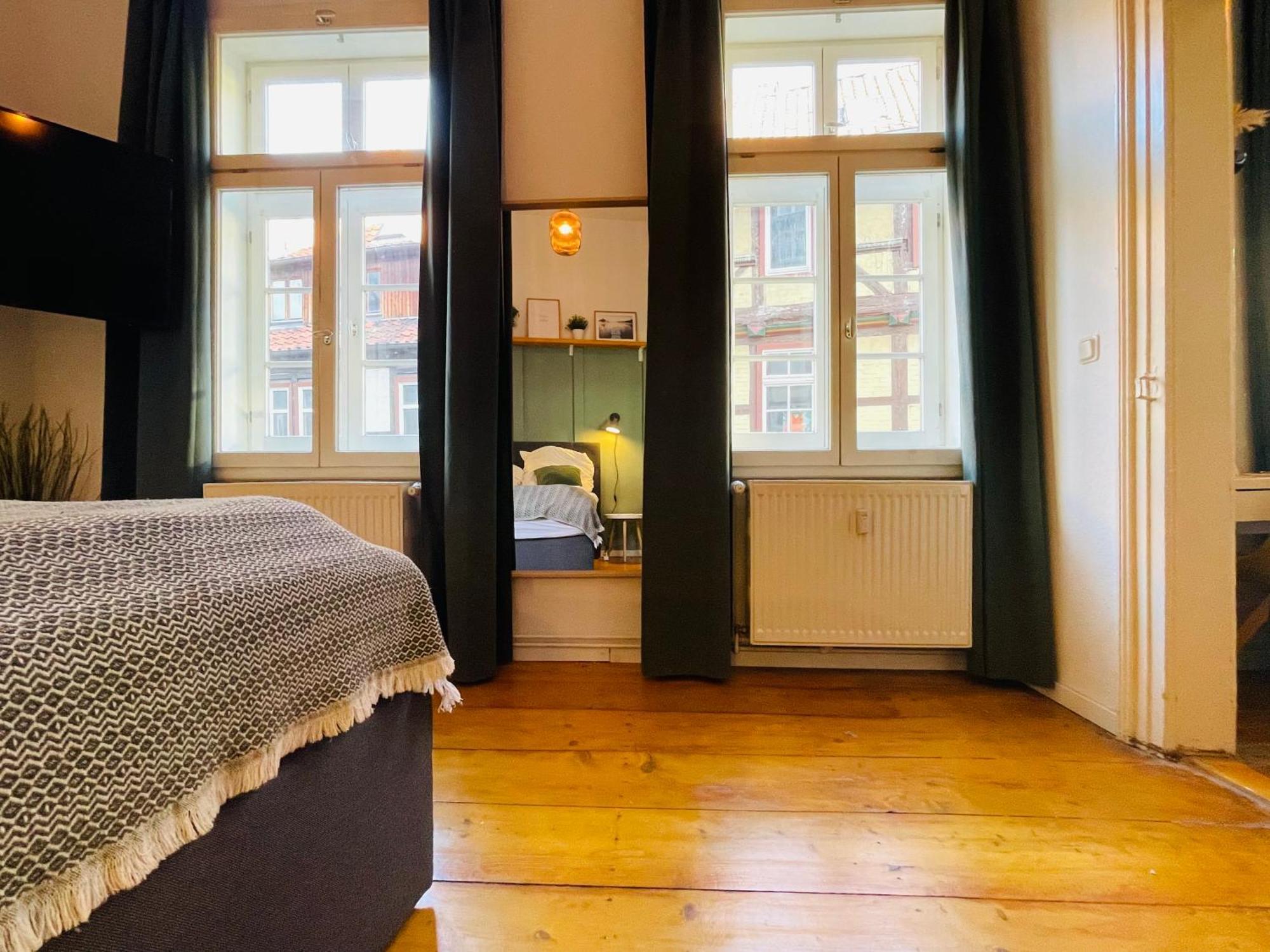 크베들린부르크 Fachwerktraeume - 35M² Weltkulturerbe 아파트 외부 사진