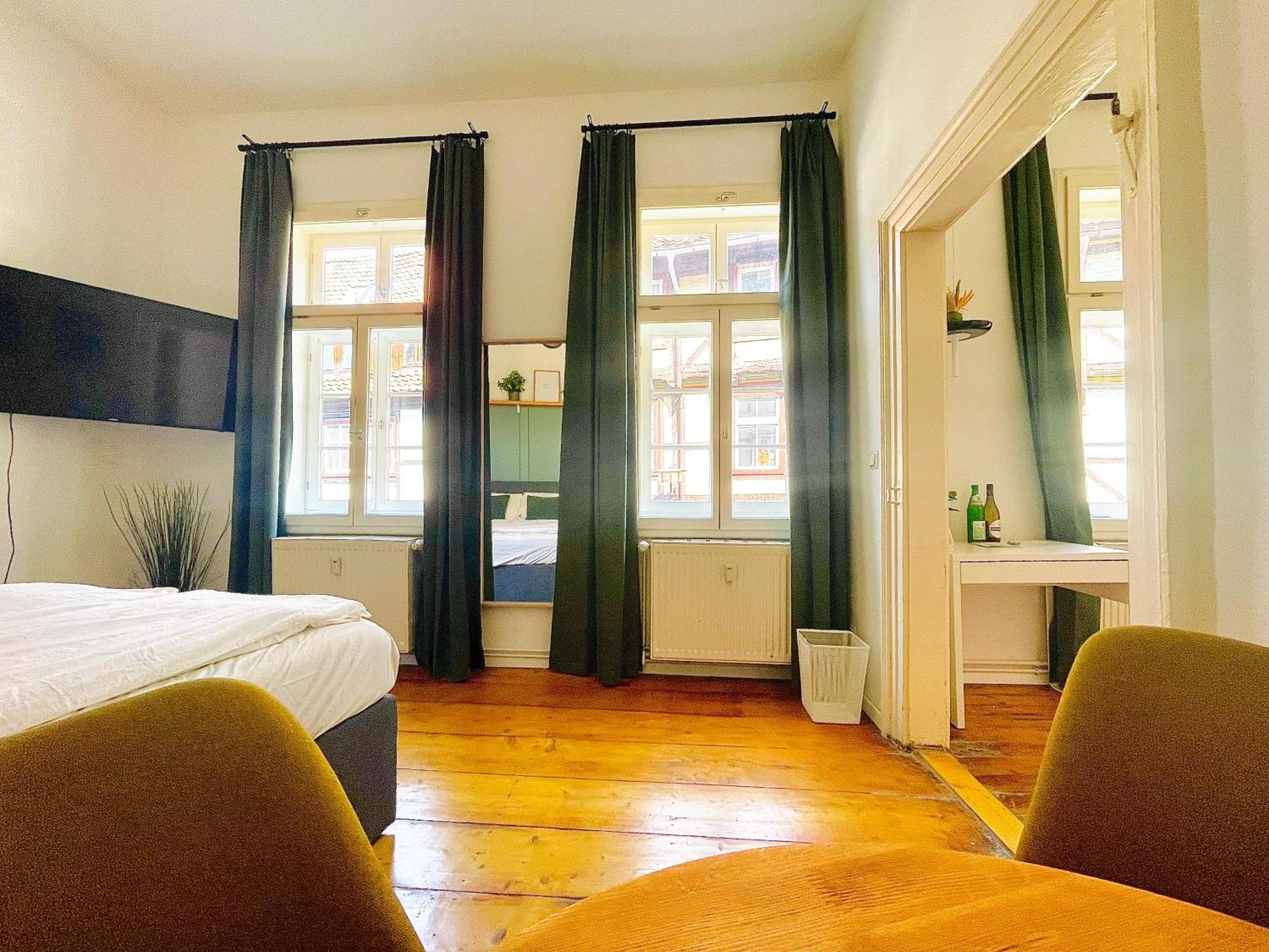 크베들린부르크 Fachwerktraeume - 35M² Weltkulturerbe 아파트 외부 사진